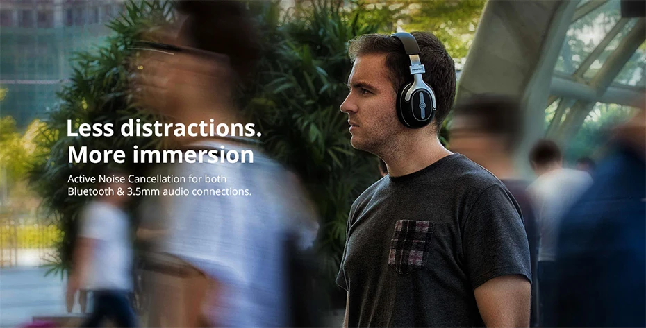 Tronsmart Encore S6 Bluetooth Headphones Active Noise Cancelling Wireless Headphone Headset for Gamer Gaming Foldable Design (3)