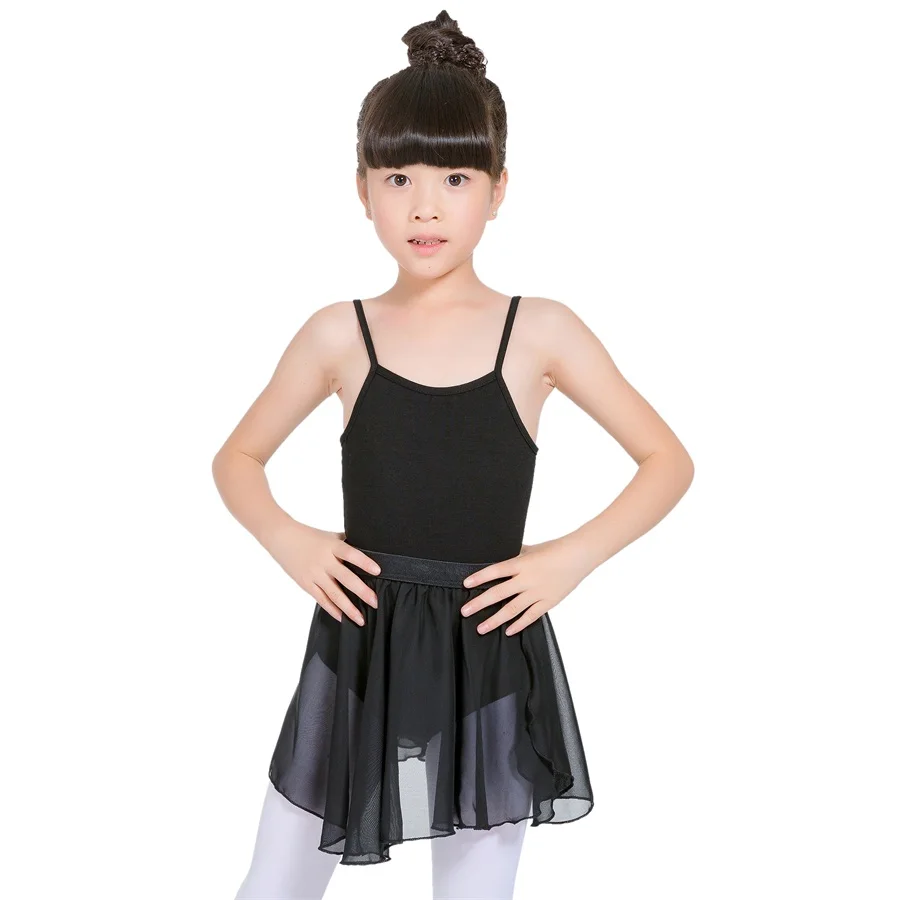 Детская балетная танцевальная гимнастика Туту платье трико для девочек профессиональные хлопка Bailarina костюм бретели Боди Детская