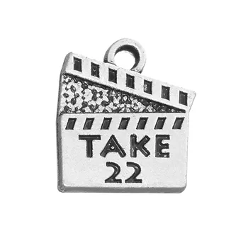

my shape 20pcs Take 22 movie action board engraved charms
