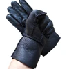 Men's Real Sheepskin Gloves Thicken Handmade Winter Warm 2022 New Leather Fur Gloves ► Photo 3/4
