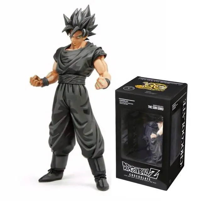 2020 29 Cm Dragon Ball Super Saiyan Son Goku Chocolate Color Pvc