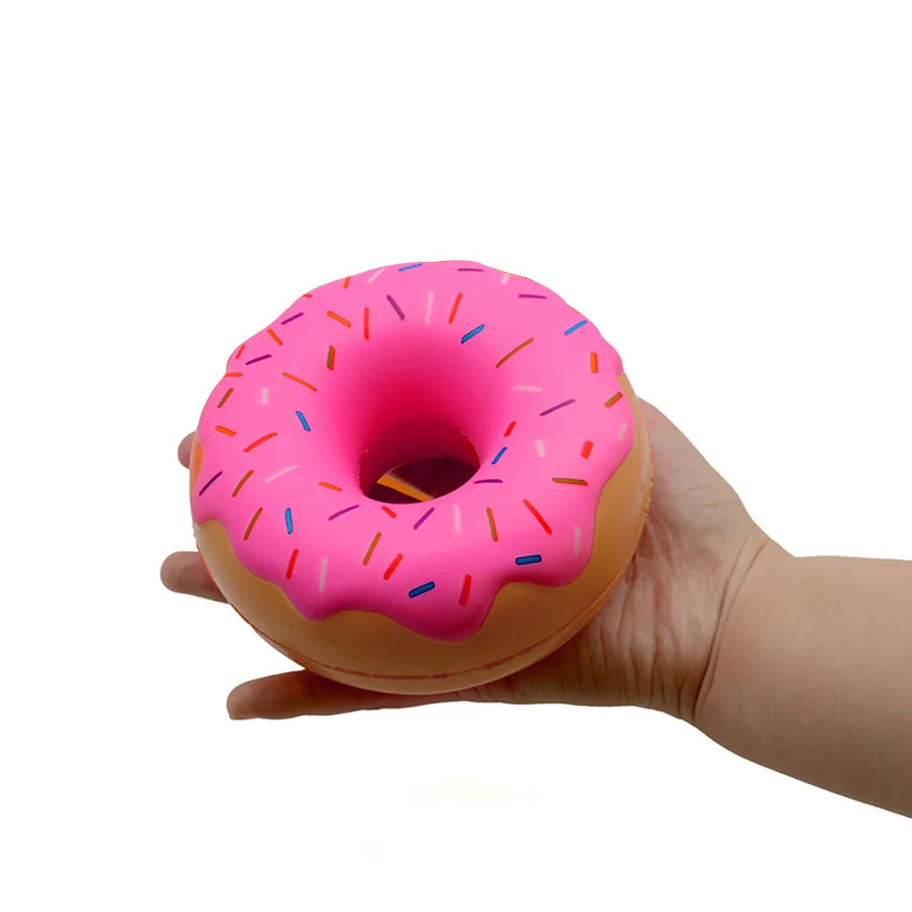 

2019 Stress Reliever Scented Pink Doughnut Super Slow Rising Kids Squeeze Toy Gift squishy smooshy mushy toys for children