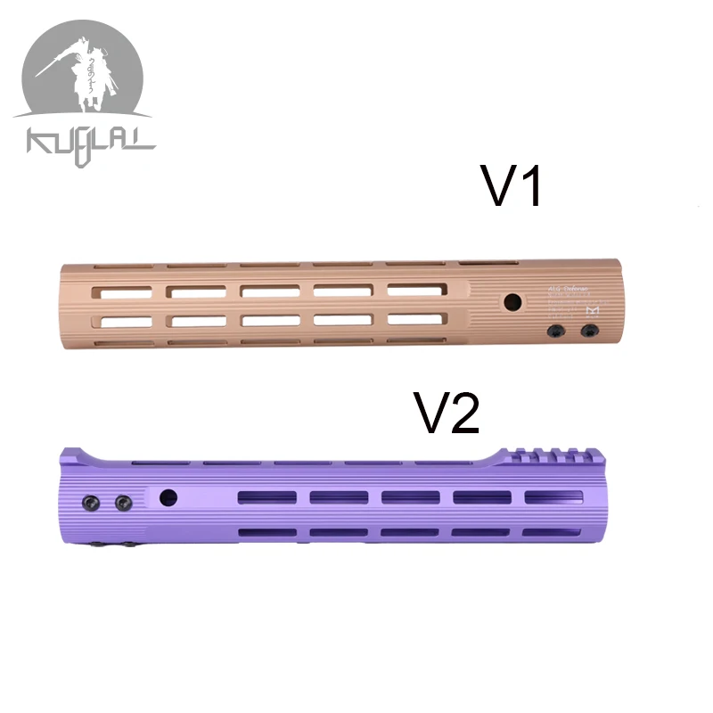 Rail para Scope M-lok Airsoft Handguard Free Float Picatinny Alg v1 v2 Roxo Preto Bronzeado Mount 12 13 15 Ar15 m4 6 V2 Roxo Preto bronzeado Rail para Scope Mount