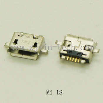 

Free shipping 10pcs/lot Micro USB phone socket charging port DC jack connector used for Mi 1S