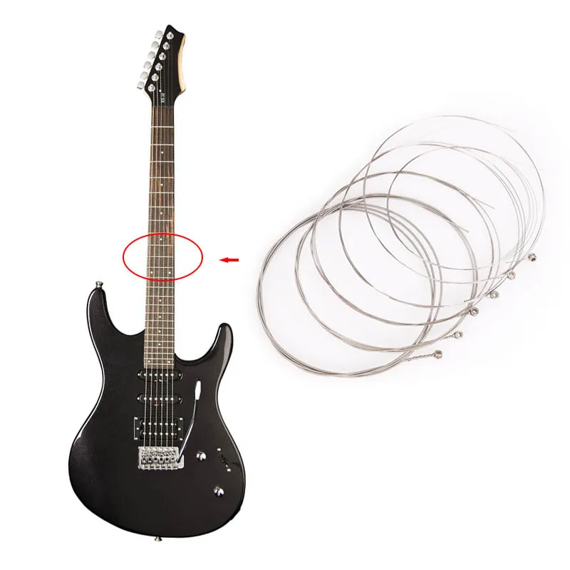 Electric Guitar Strings Hexagonal Carbon Steel 1 6 Series Universal