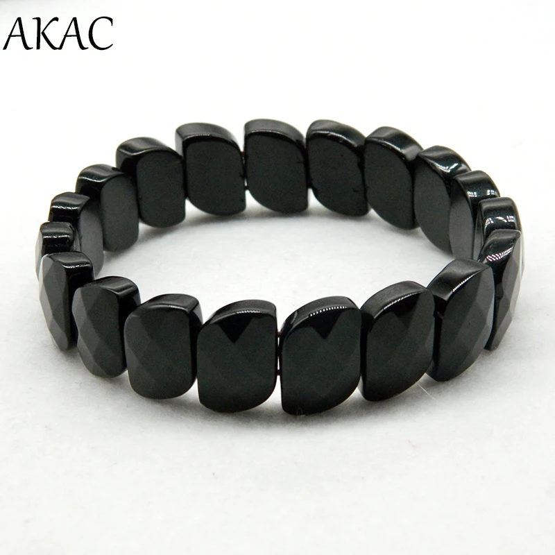 

Free shipping natural black obsidian bangle for gift women bracelet