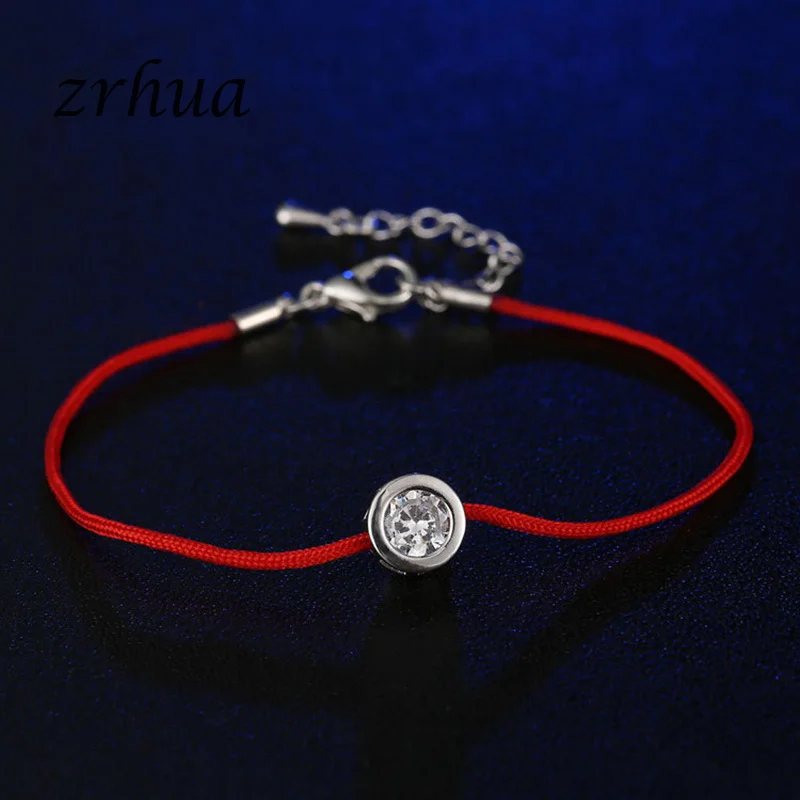 ZRHUA браслеты с подвесками Femme для женщин и мужчин Lucky Red String дружбы Wish подарок на