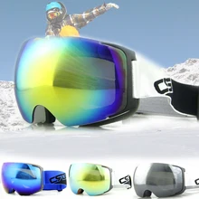 4 Цветов Лыжные Очки Противотуманные UV400 Очки Сноуборд Ветрозащитный Лыжи Лыжные Очки Мужчины и Женщины Снег Goggle