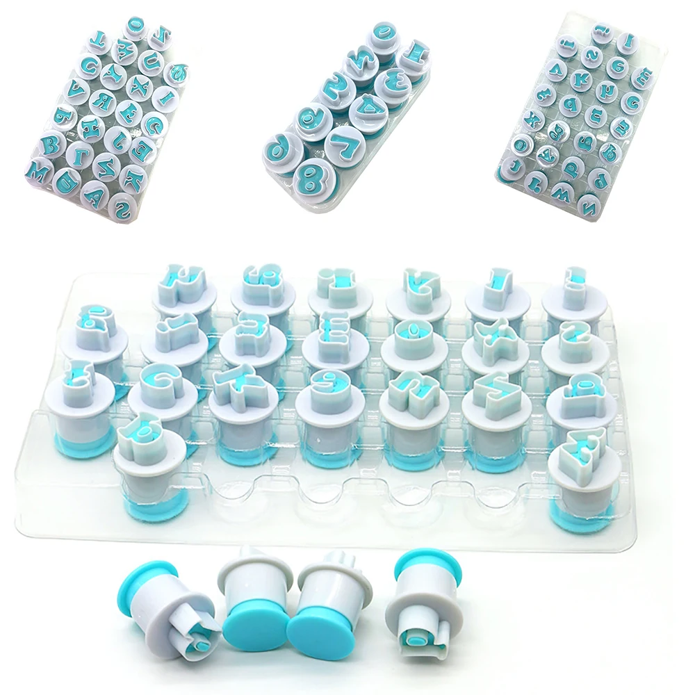

26/10pcs Creative Number Letter Cake Mold Sugar Cookie Cutter Paste Fondant Mold Birthday Wedding Name Cake Decorating