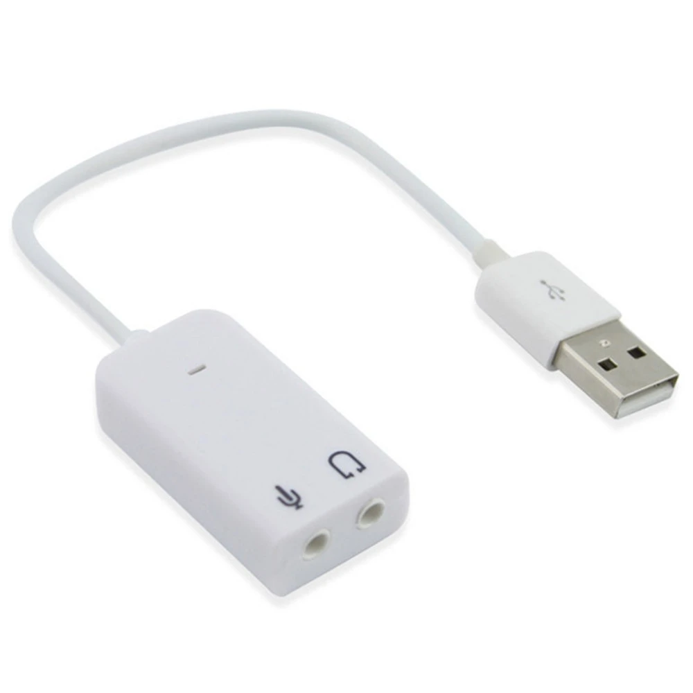 

USB Line with Sound Card 7.1 Sound Card Independent External Sound Card With Cable line 3.5mm USB 3D Sound Card Adapter