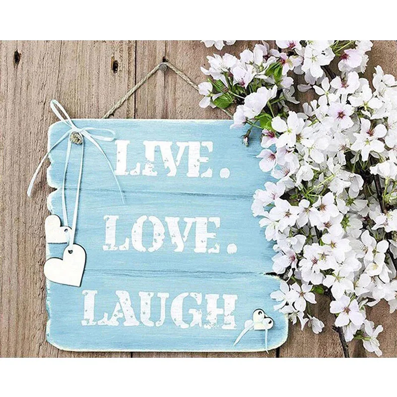 

Volledige vierkante ronde diamant 5D DIY Diamond Painting "Text, flower"Diamond geborduurd Diamond Mosaic Home Decor SSS053