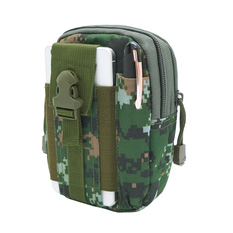 Мужская поясная сумка, водонепроницаемый военный ремень, поясная сумка, нейлоновый кошелек для мобильного телефона, дорожная сумка - Цвет: B