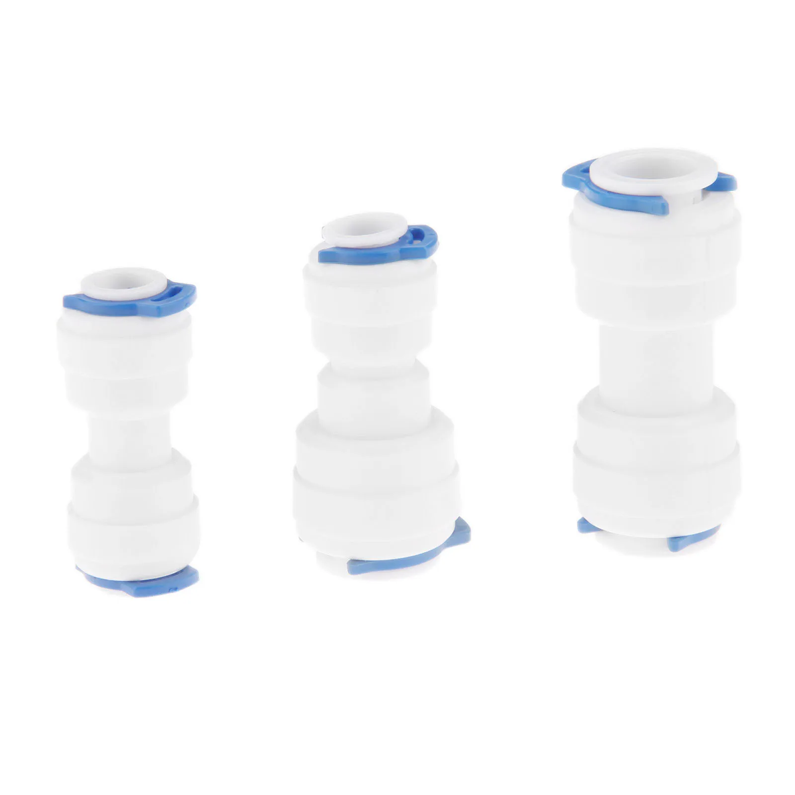 5Pcs 1/4" 3/8" OD Straight Equal Union Fitting Connection for Water Filters / RO System Quick Fitting Reverse Osmosis Connector
