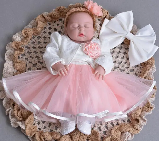 

55 cm sleeping babies dolls 100% Non-toxic silicone baby toys alive reborn doll 22 inch princess doll play toy for children gift