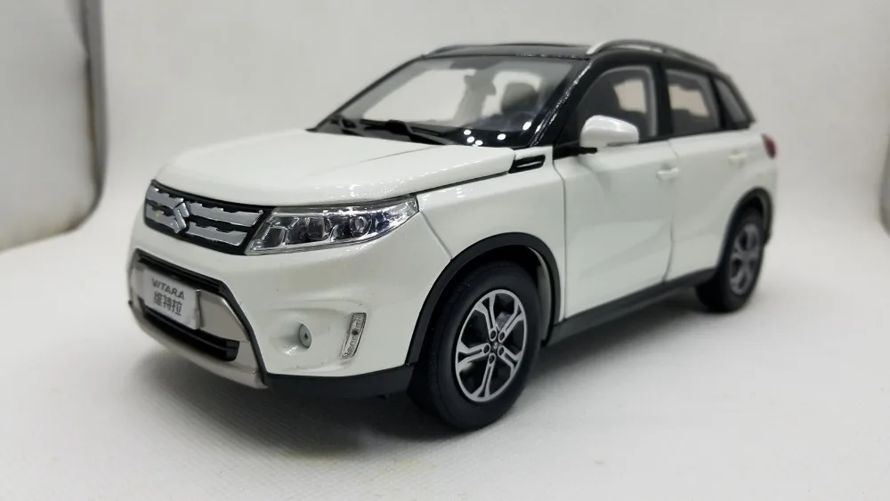 1:18 литая модель для Suzuki Vitara Белый внедорожник игрушечный автомобиль миниатюрная Коллекция подарков Gran