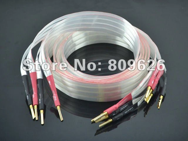 2.5M Nordost Red Dawn speaker cable with banana terminal audiophile speaker cable