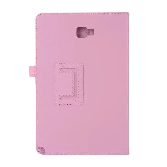 Для samsung Galaxy Tab A6 10,1 P580 P585 S-ручка версия из искусственной кожи Smart Case retina подставка Магнитная сна проснуться Tablet Cover - Цвет: Pink