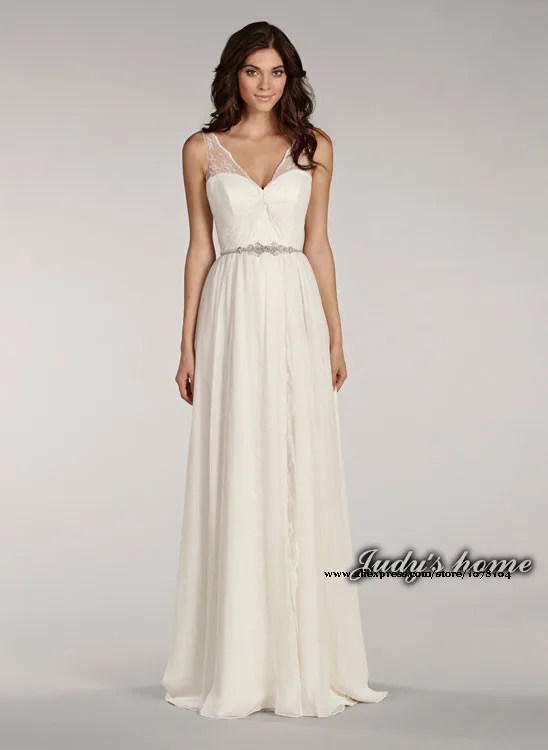 Pleated Casual Wedding Dress 