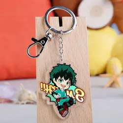 Аниме Мой герой Academy брелок Boku No Hero Academy Izuku Midoriya катсуки Металлические Подвески брелок ювелирные изделия акриловые брелки