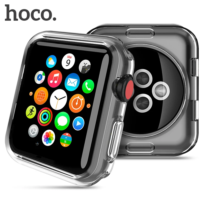 

HOCO Shell for Apple Watch Series 4 3 2 40mm 44mm Soft Transparent Case Ultra Thin Clear Protective Cover Protection Smart Watch