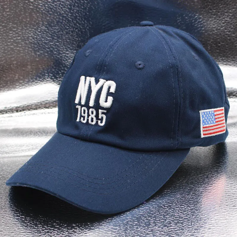 SUOGRY 2018 Высококачественная хлопковая бейсболка NYC 1985 кепки для гольфа мужские и