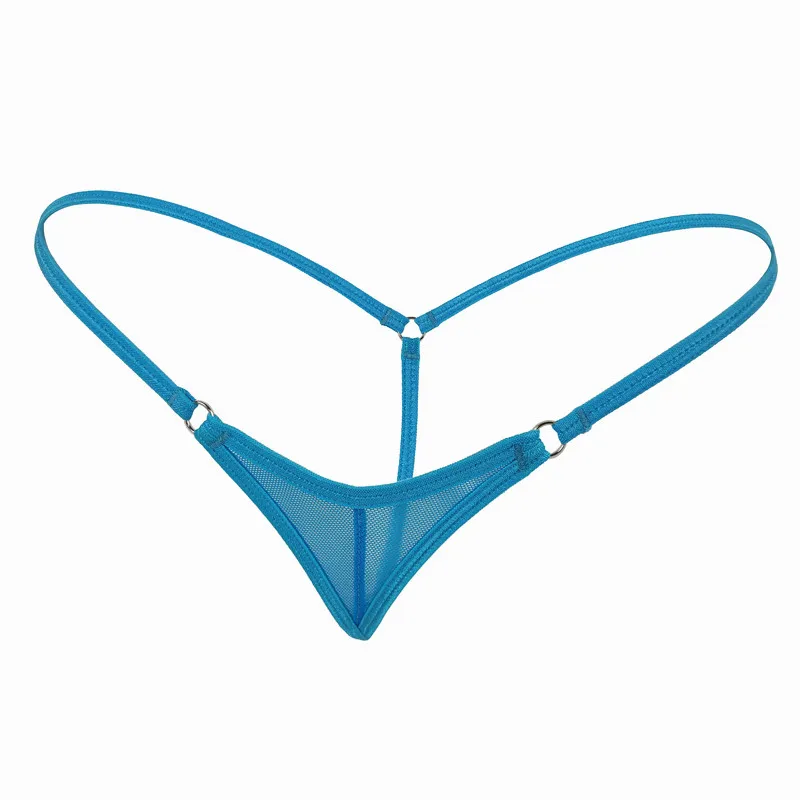 

Women sexy mini Micro Bikini Thongs transparent mesh G-strings Y Back Tanga underpant ladies exotic Panties Lingerie Underwear