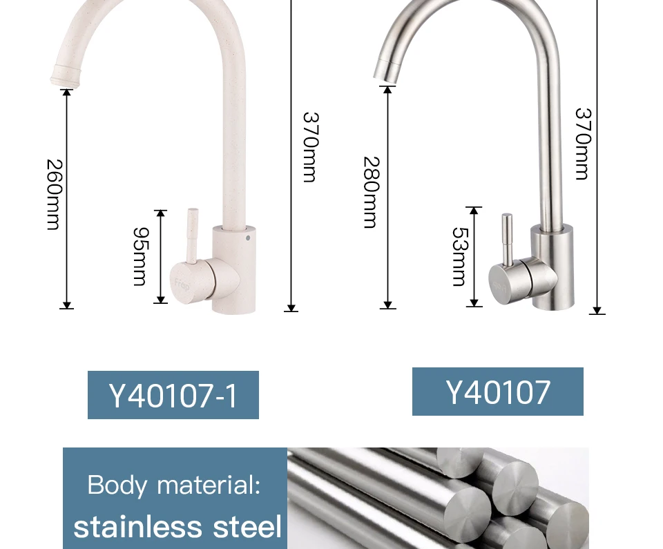 Frap кухонный кран из нержавеющей стали горячая и холодная вода 360 Вращающийся овсяный смеситель кран для кухни Torneira Cozinha Y40107/-1
