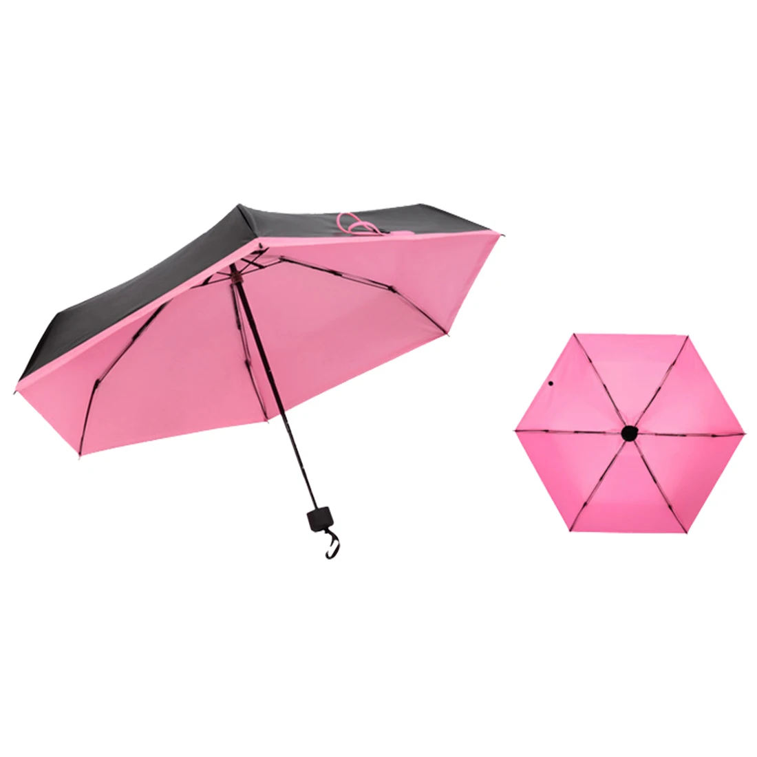 

Hot Sale Mini Pocket Umbrella Women Sunny and Rainy Mini Fashion Folding Umbrellas 210g Small Sun Parasol Umbrella