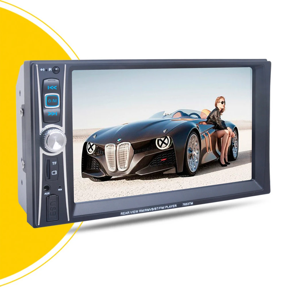 7653tm 6.6 ''дюймовый автомобиль Радио MP3/MP4/MP5 плеер Bluetooth стерео fm dvr в рулевое