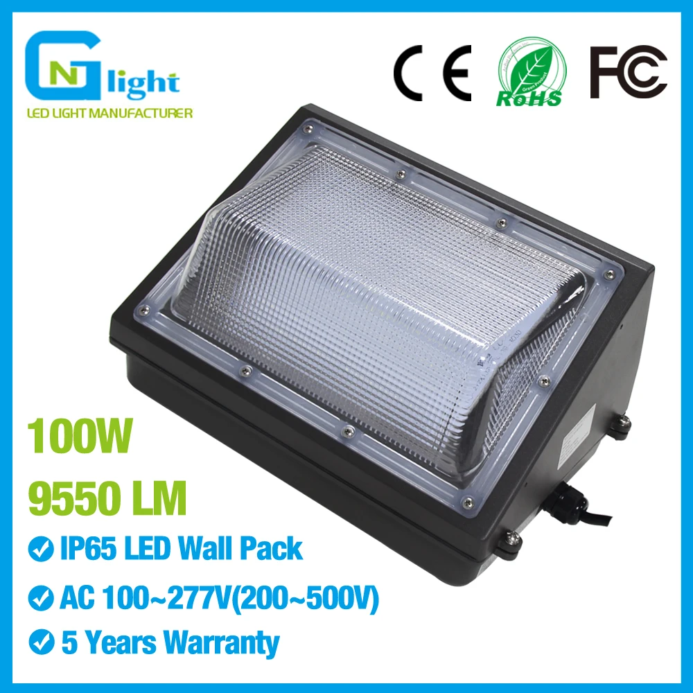 100Watt LED Wall Pack Light 350 400W HPS MH Bulb Replacement Outdoor