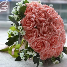 Custon цветы букет невесты De Mariage Искусственные Свадебные букеты для Аксессуары для невест ручной работы букеты из роз Ramos De Novia