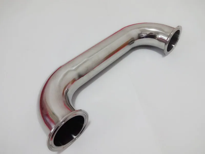 Frete Grátis Tri-clamp Od64 180 Graus Dobrar Tubos Steel304 Inoxidável 2 ”51mm
