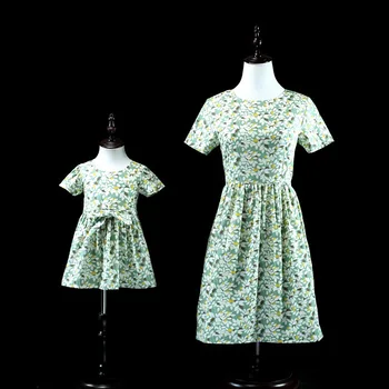 

Mommy and Me Outfits Pijamas Familia Mamma and Baby Daughter Matching Clothes Mother Daughter Dresses Summer Family Clothing