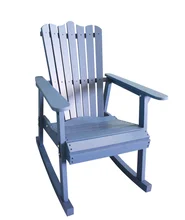 Outdoor Furniture Rocking Chair Wood 4 Colors American Country Style Antique Vintage Adult Recliner Large Garden Rocking Chair