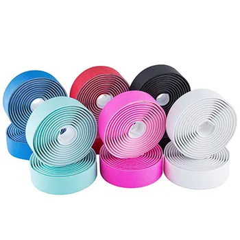 

1 Pair Road Bike Handlebar Tape Cork Anti-slip Bicycle Carbon Handle Belt Wrap Bar tape +2 Bar Plug Bicycle Parts Accessories