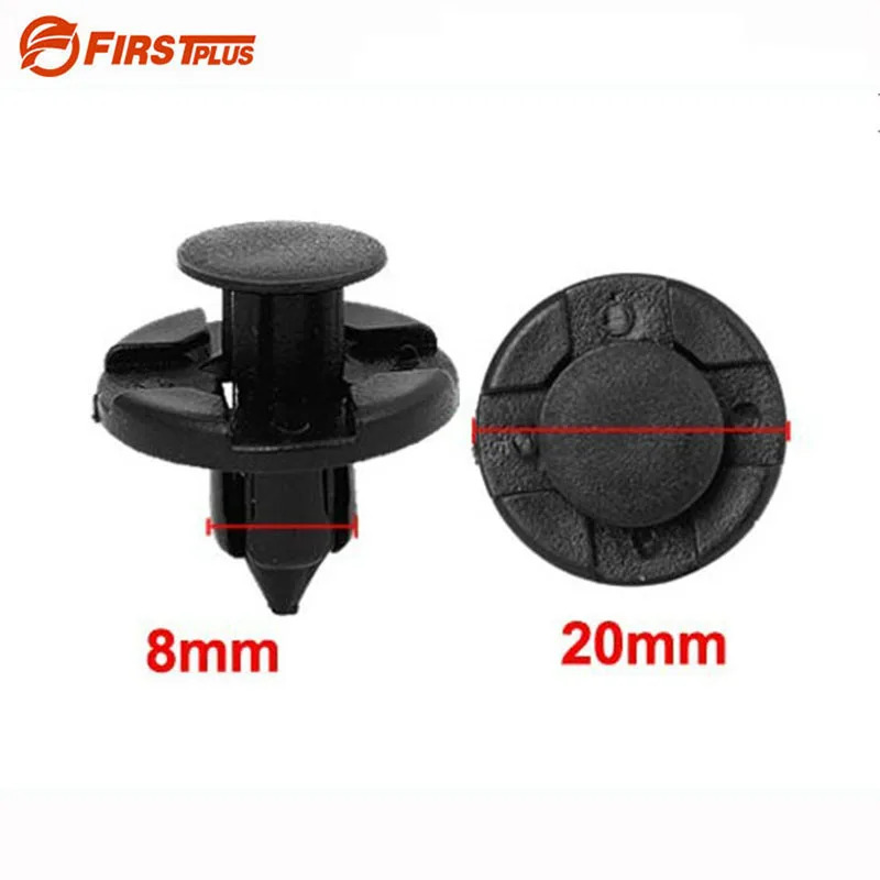 Buy 100 x 8mm Auto Clips Nylon Front Bumper Fender