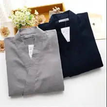 Японское кимоно для мальчиков из хлопка и Марли, пижама, японская Мужская одежда, костюмы, хан парная одежда