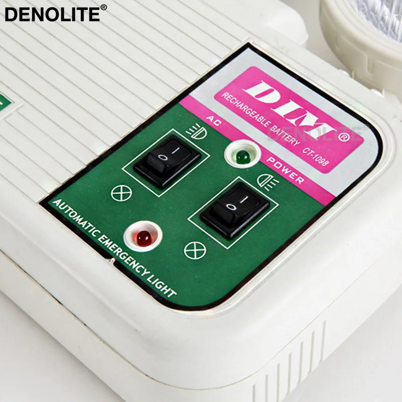 DENOLITE двухголовый пожарный выход перезаряжаемый 3 Вт светодиодные аварийные огни