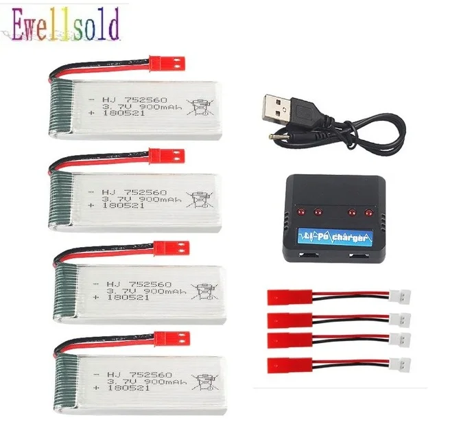 Ewellsold-25c-3-7V-900mAh-Lithium-battery-4pcs-4-in-1-charger-box-for-8807-8807W.jpg_640x640 - 