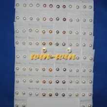 100 пар/лот Мода 6-7 мм пресноводных Серьги с жемчугом Серьги-гвоздики для девочек/девушек ювелирные изделия