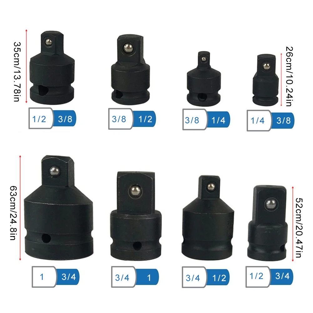 Ручной гаечный ключ набор инструментов ударная розетка адаптер Редуктор адаптер 1/" до 3/4 3/4 до 1/2 конвертер адаптер из нержавеющей стали