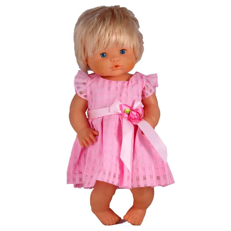 

41cm Nenuco Doll Clothes Nenuco y su Hermanita pink lovely bow-knot Princess dress for 16 inch doll for girl's best gifts