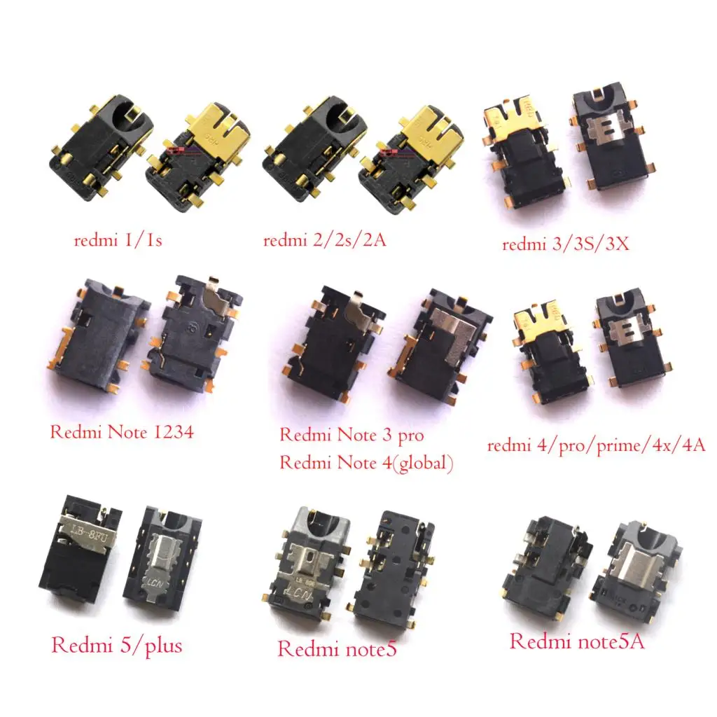 Новые оригинальные наушники для Xiaomi Redmi Note 1 1S 2 2A 2S 3 3S 3X 4 4A 4X 5 5A 6 6A pro plus prime телефона