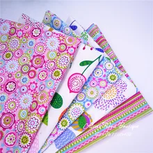 5 шт./лот хлопок Ткань Жир четверть Лоскутная Ткань для куклы colth сумки детские постельные принадлежности швейный текстиль 40*50 см