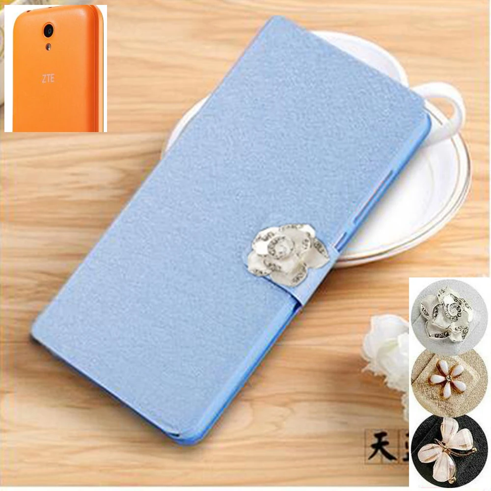 

Coque For ZTE L110 A110 Flip Luxury PU Leather Wallet Stand Holder Mobile Phone Bag Cover Case For ZTE Blade L 110 A 110 Funda