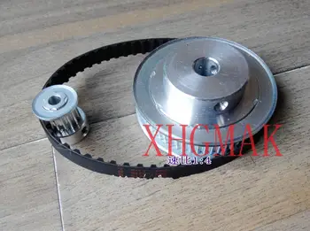 

Timing belt pulleys HTD3M (3:1) 60T 20T Teeth Transmission Synchronous belt deceleration suite Engraving Machine Parts