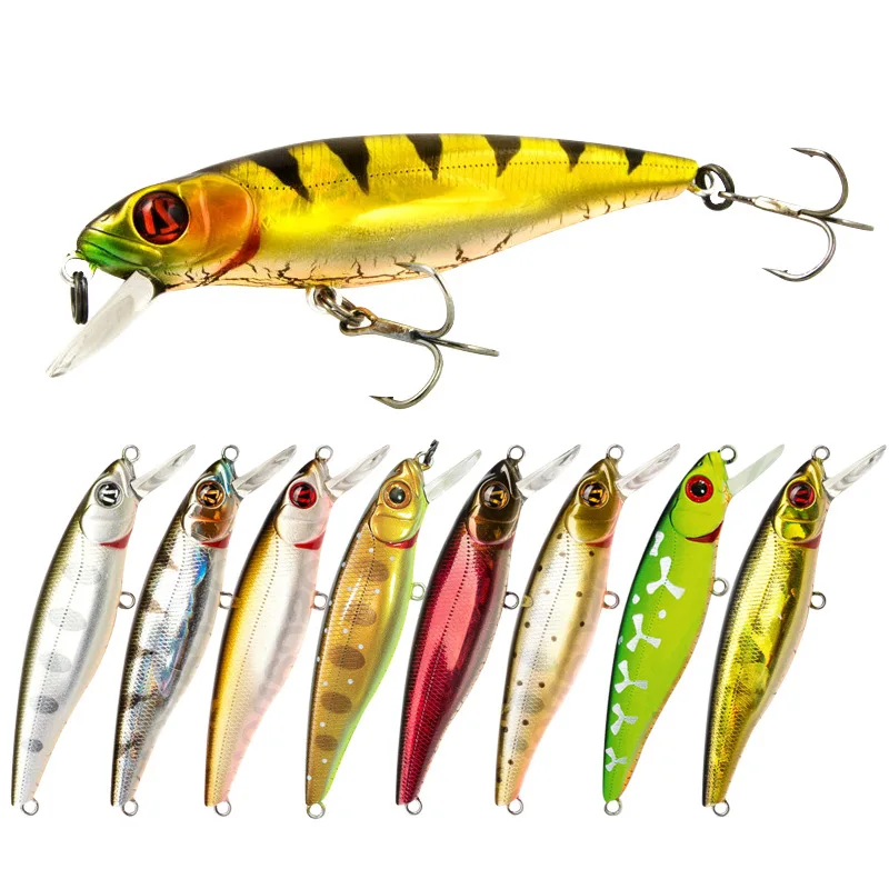  2019 New Bass Floating Minnow With Hook Isca Artificial Hard Bait 8.5cm/9g Swim Bait Wobblers Fishi