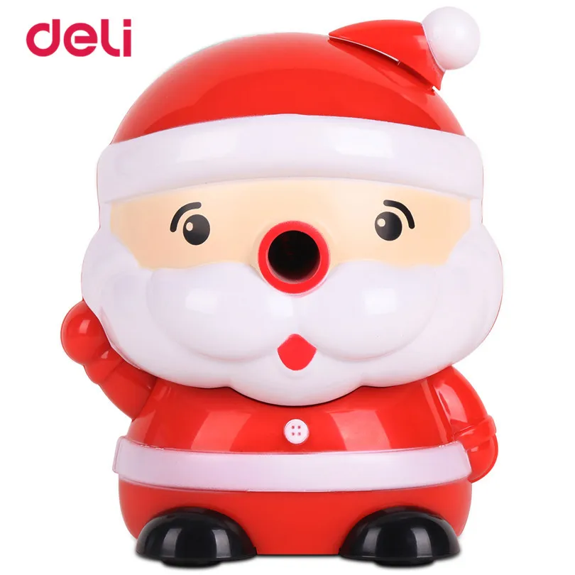 

Deli Santa Stationery Pencil Sharpener for mechanical pencils Toys Cartoon School supplies manual Pencil Sharpener Escolares