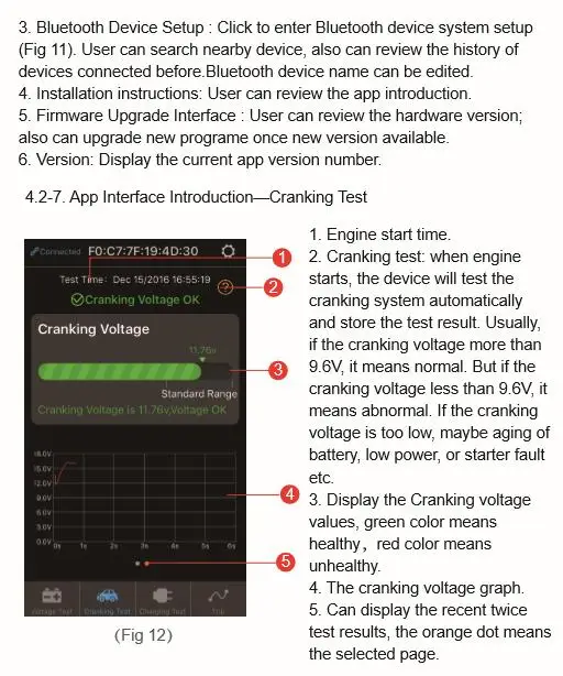 Bluetooth 12 В BM2 тест батареи er монитор батареи автомобиля анализатор батареи Зарядка тест на проворот коленвала тест напряжения для Android IOS Телефон