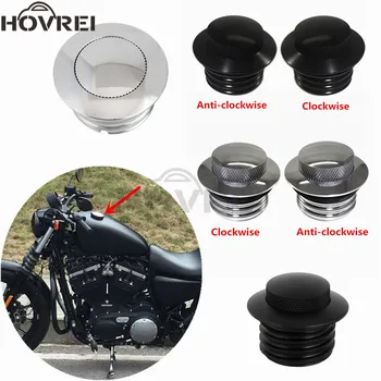 

Motorcycle clockwise anti-clockwise Flush Pop Up Gas Cap Vented Fuel Tank Gas Cover For Harley Sportster Super Glide Touring